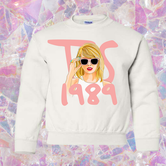 TS Pink 1989 Crewneck for Kids