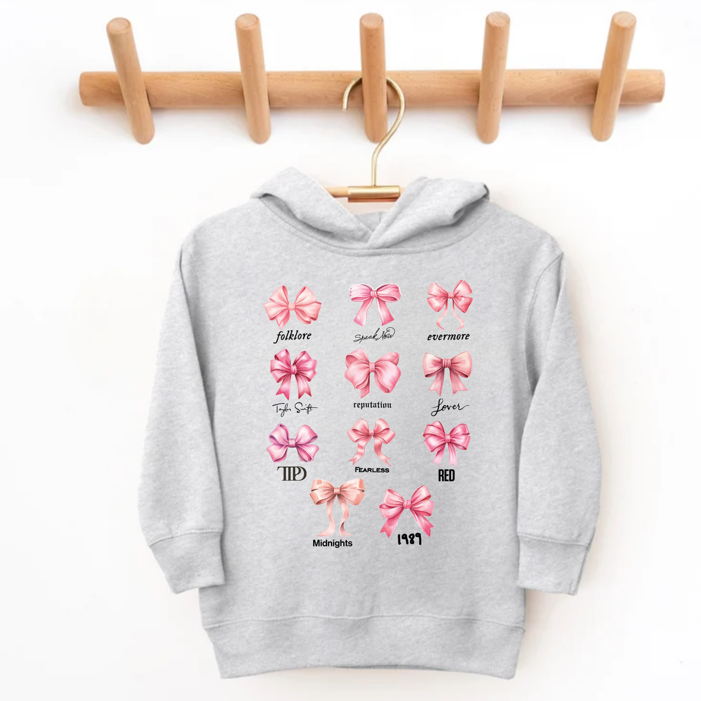 Album Pink Bow Hoodie for Kids