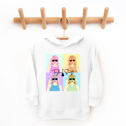 Color Block Singer Hoodie for Girls