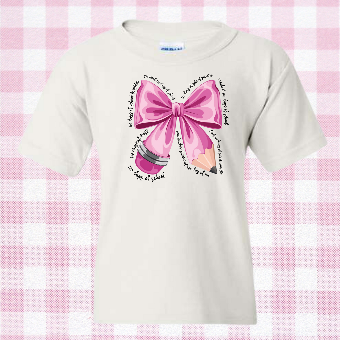 Coquette Bow 100 Days of School Shirt