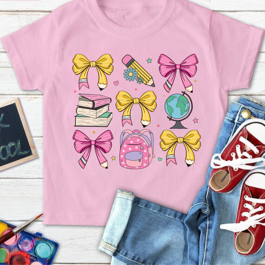 Coquette Back To School Shirt for Kids