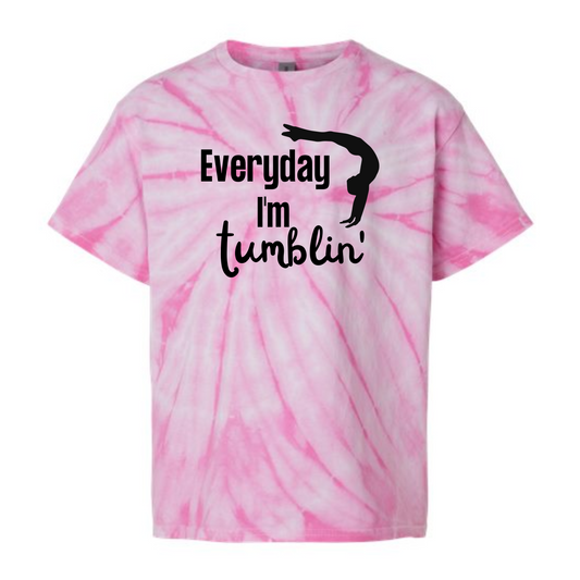 Everyday I'm Tumblin' Youth Tie Dye Shirt