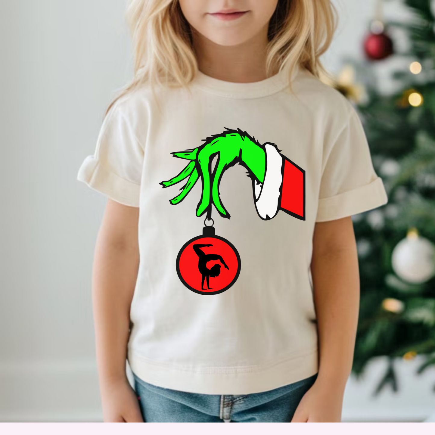 Christmas Gymnastics Shirt for Kids