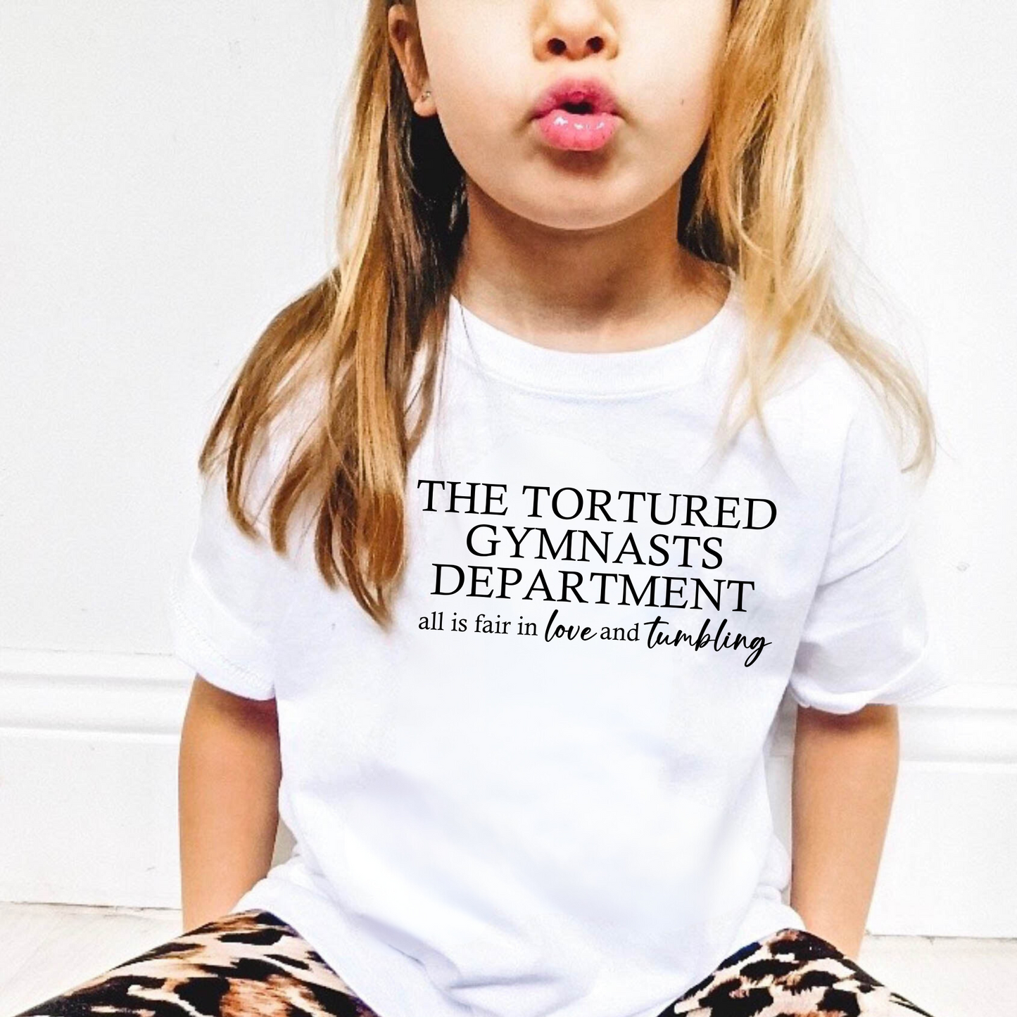 The Tortured Gymnasts Department Shirt for Girls | Gymnastics Shirt