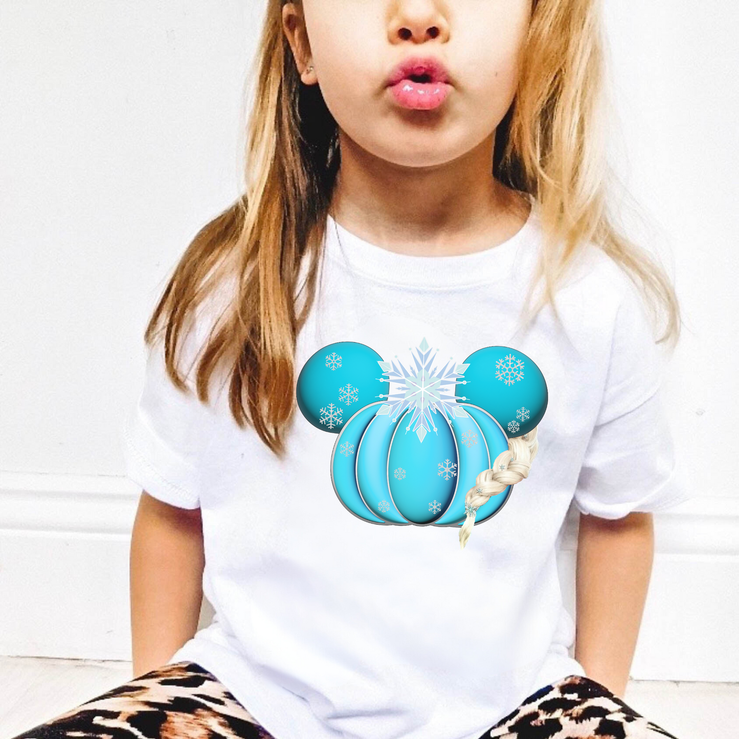 Magical Ice Queen Pumpkin Shirt for Girls