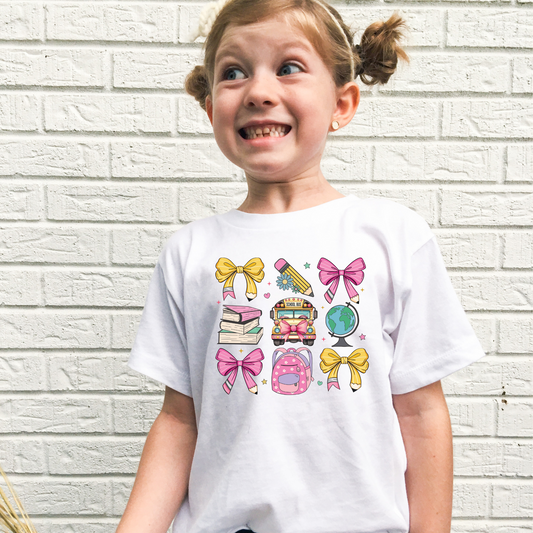 Coquette Back To School Shirt for Kids