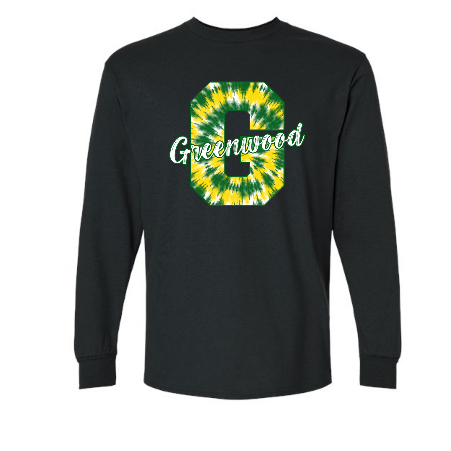 Greenwood Gators Tie Dye Letter Shirt