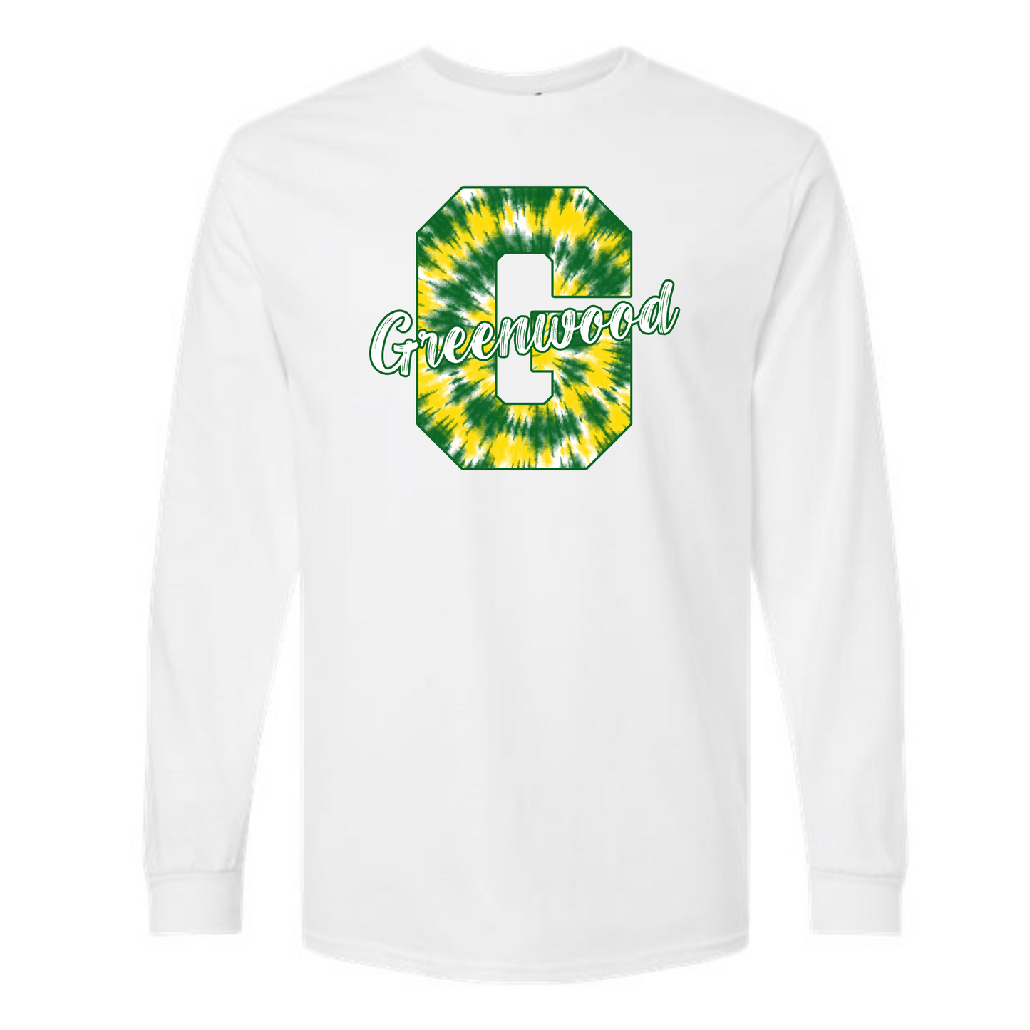 Greenwood Gators Tie Dye Letter Shirt