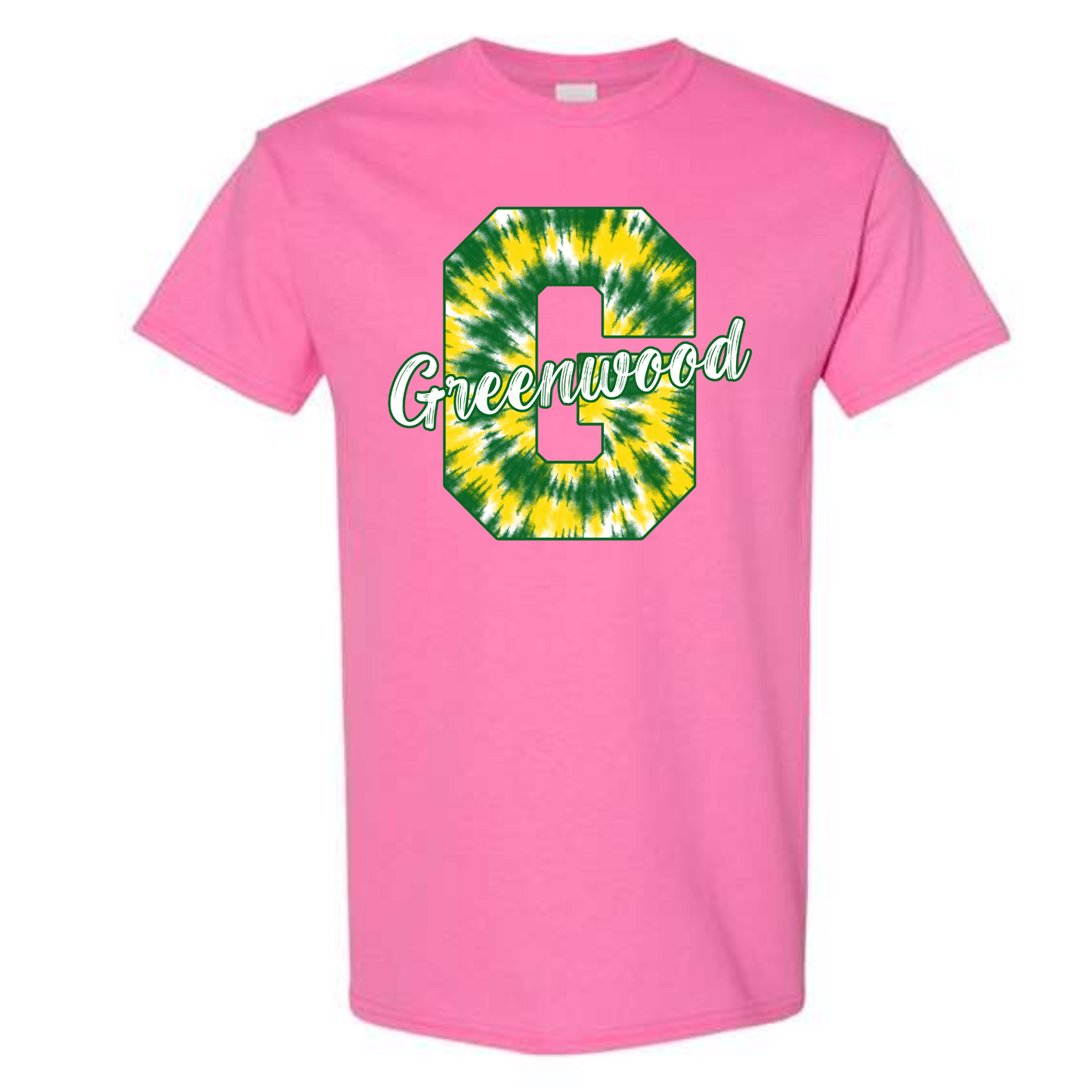 Greenwood Gators Tie Dye Letter Shirt