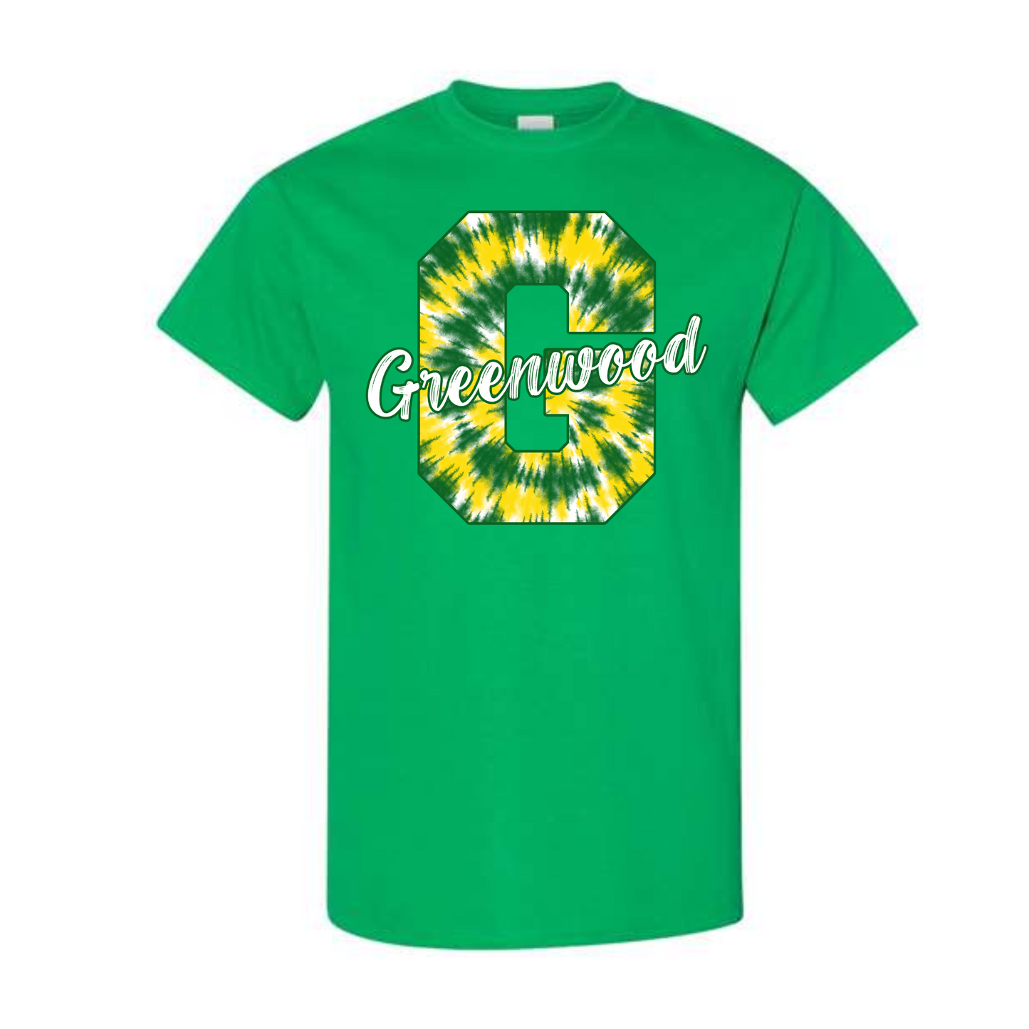 Greenwood Gators Tie Dye Letter Shirt