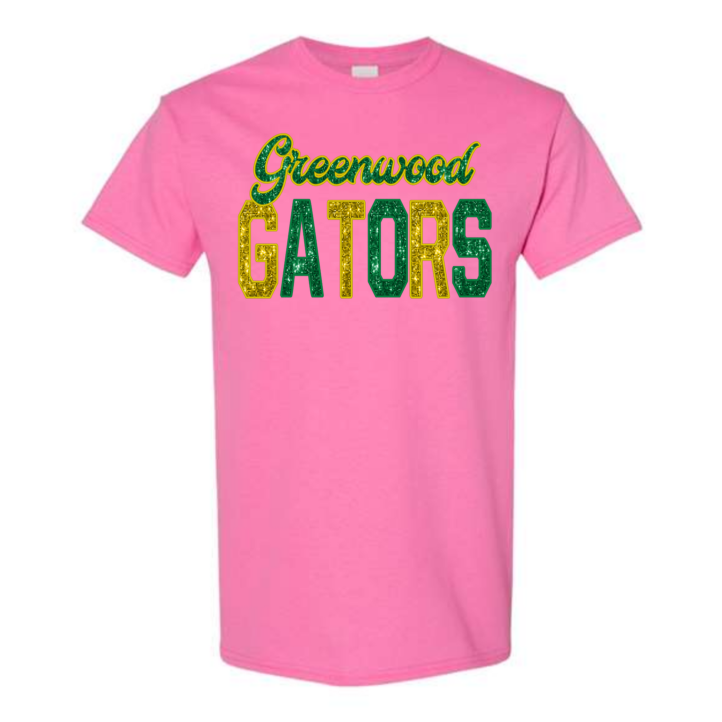 Greenwood Gators Faux Sequin Varsity Shirt