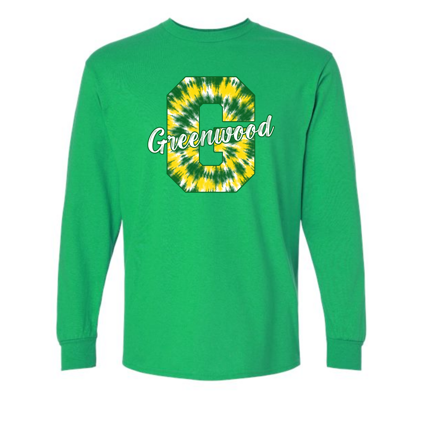 Greenwood Gators Tie Dye Letter Shirt