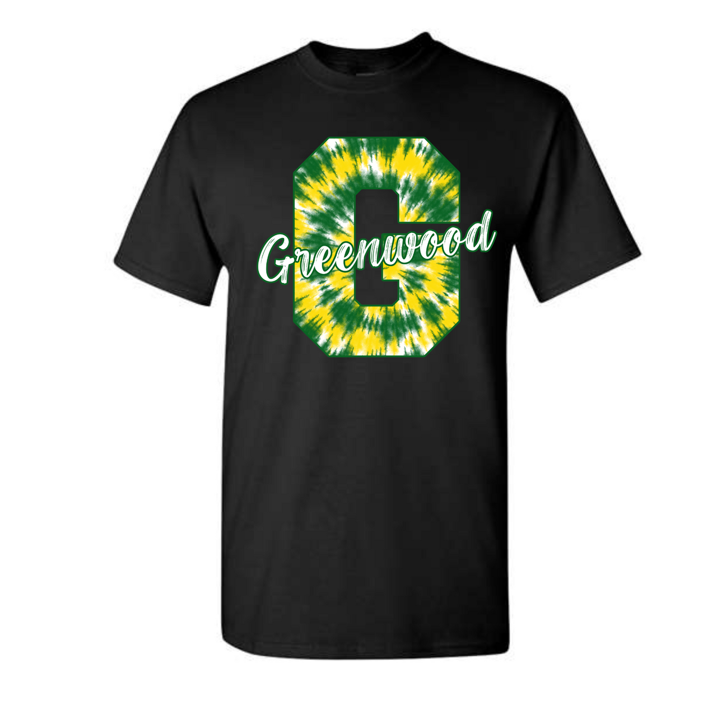 Greenwood Gators Tie Dye Letter Shirt