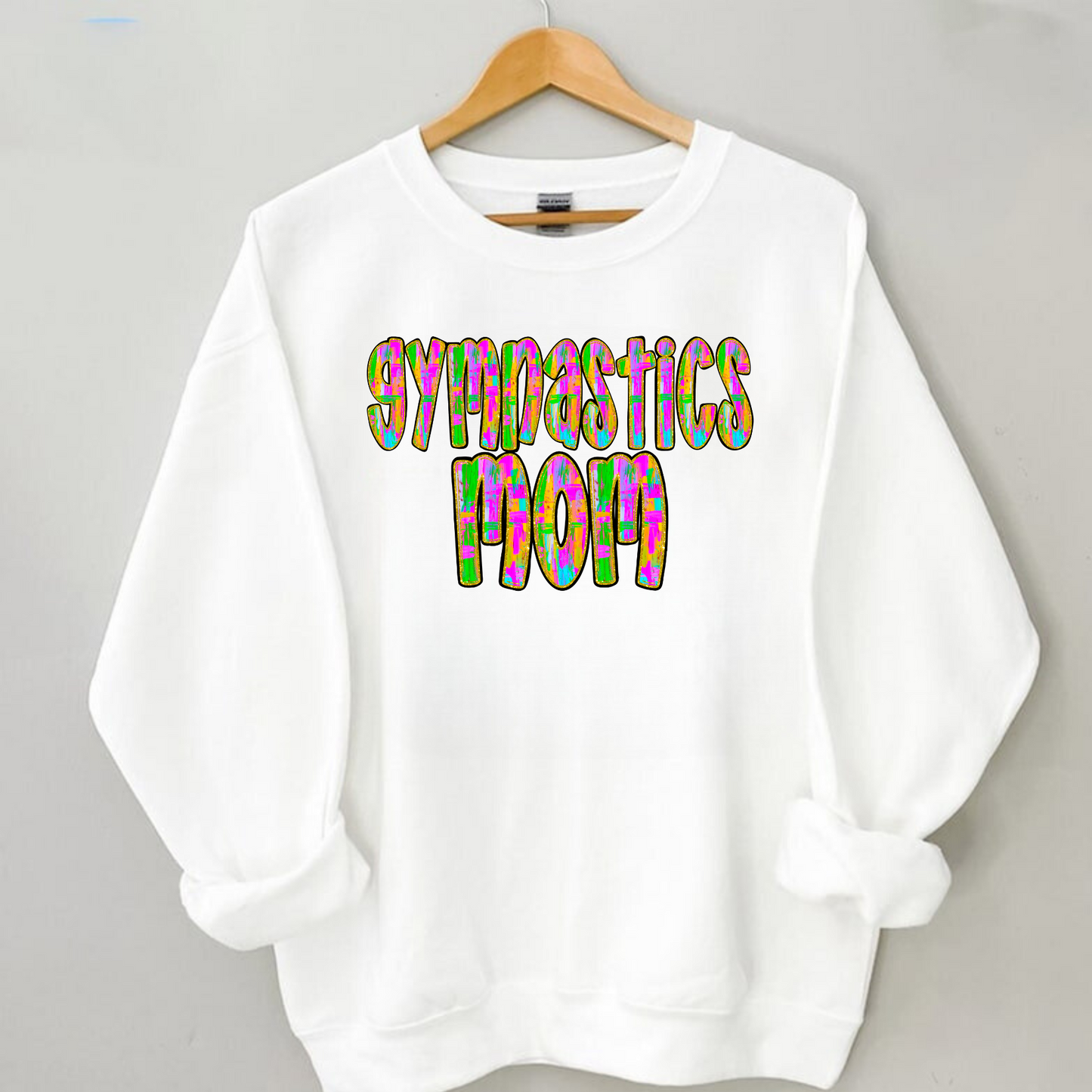 Colorful Gymnastics Mom Sweatshirt