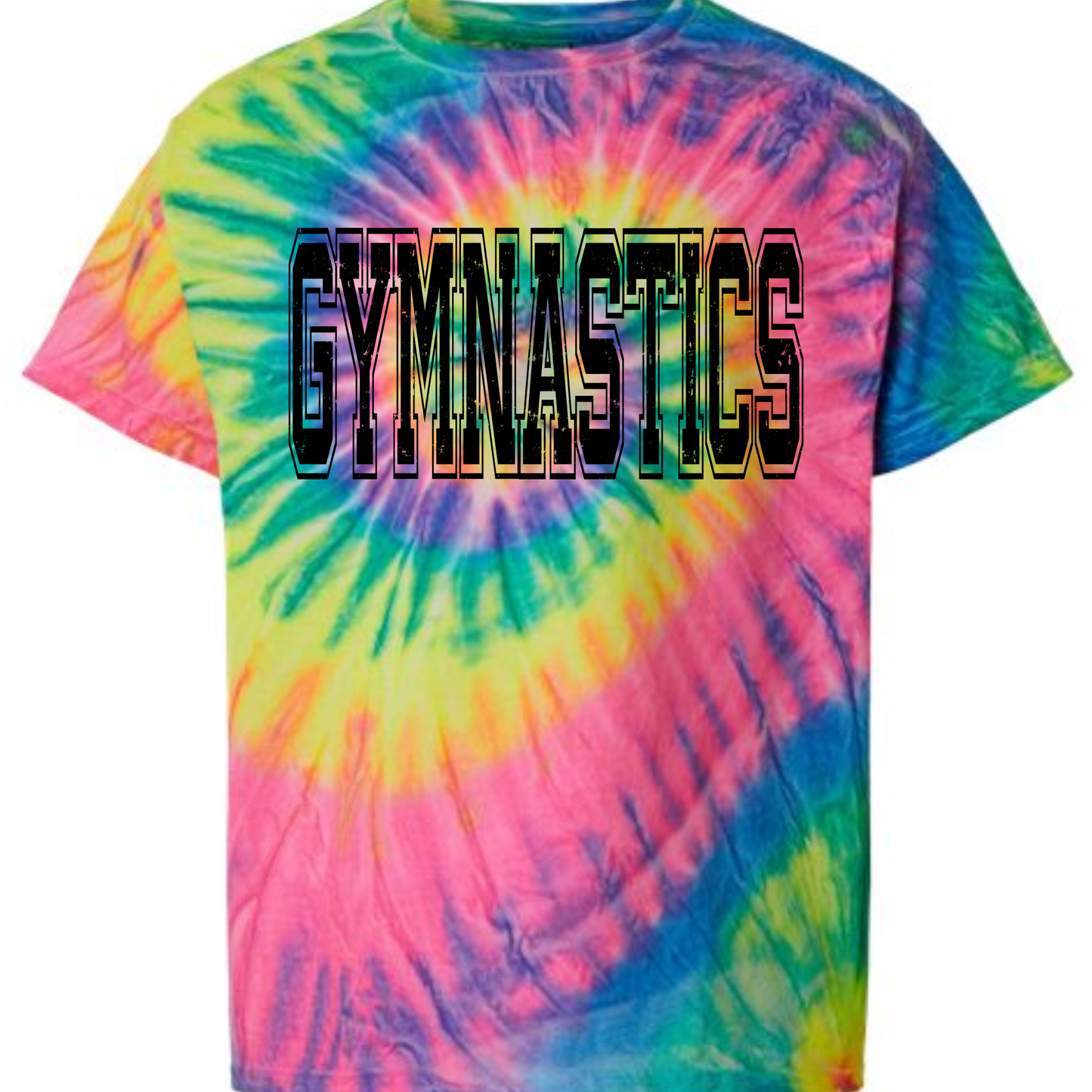 Gymnastics Tie Dye Shirt for Girls