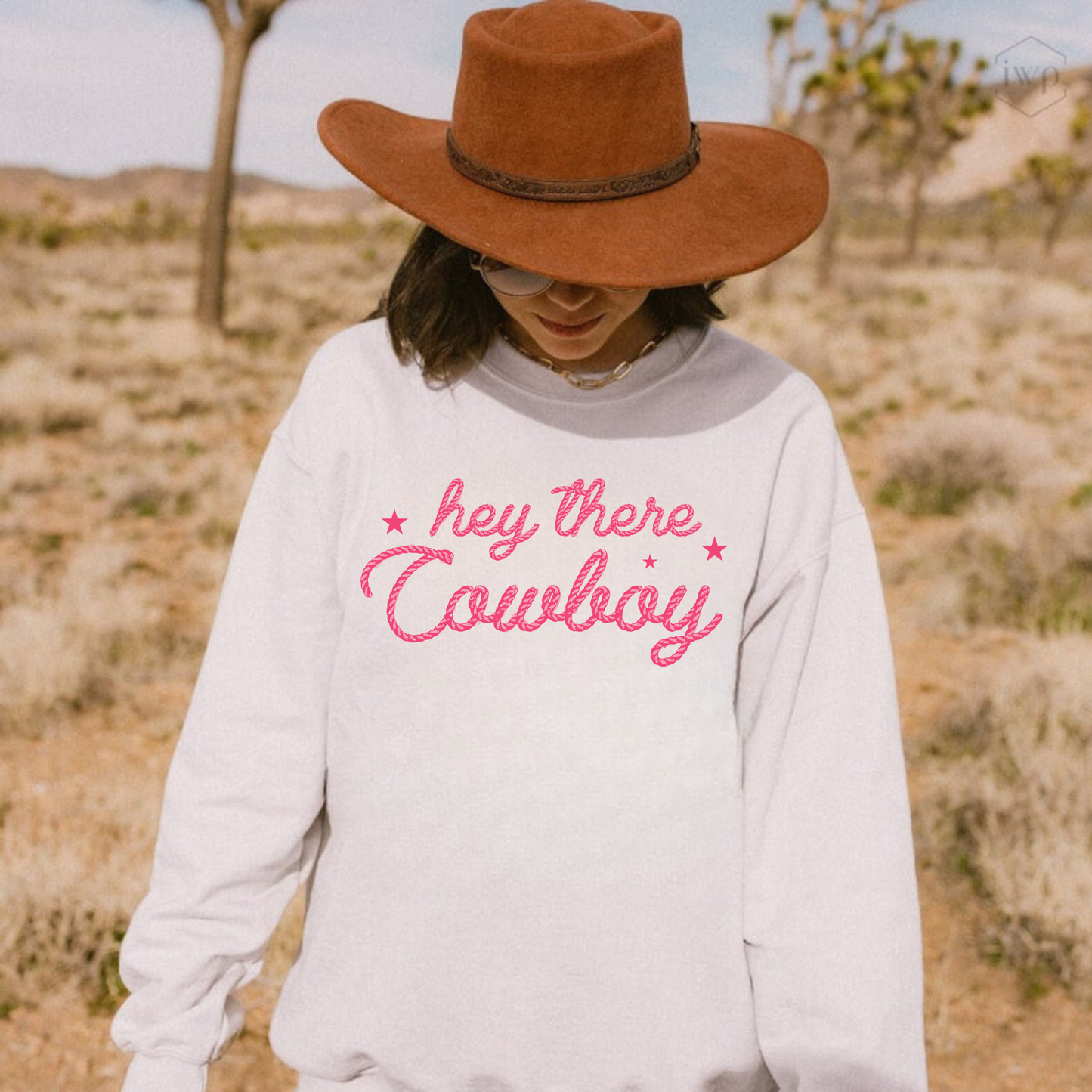 Hey There Cowboy Crewneck Sweatshirt