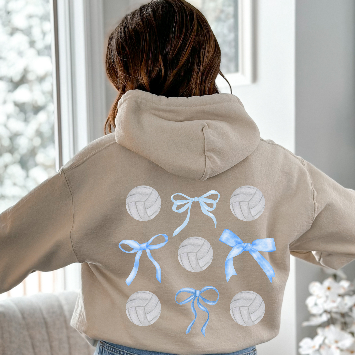 Volleyball Bow Hoodie