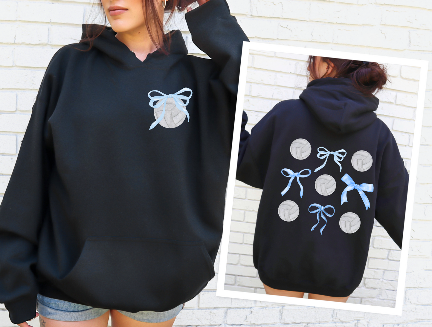 Volleyball Bow Hoodie