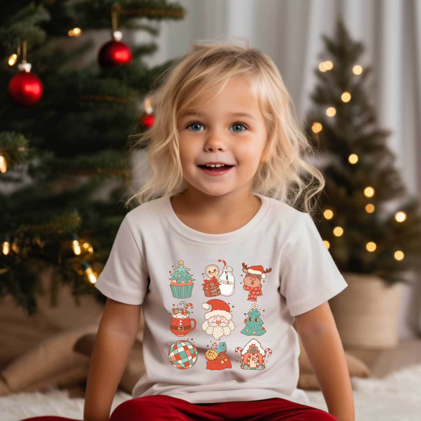 Retro Christmas shirt for kids.