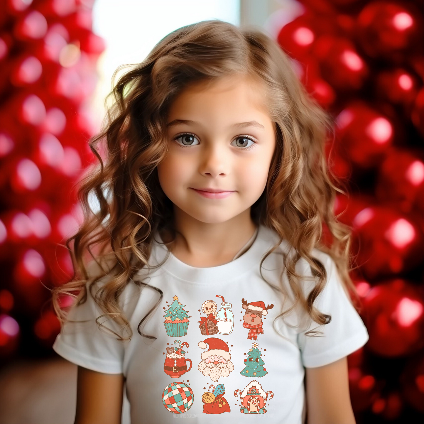 Retro Christmas shirt for kids.