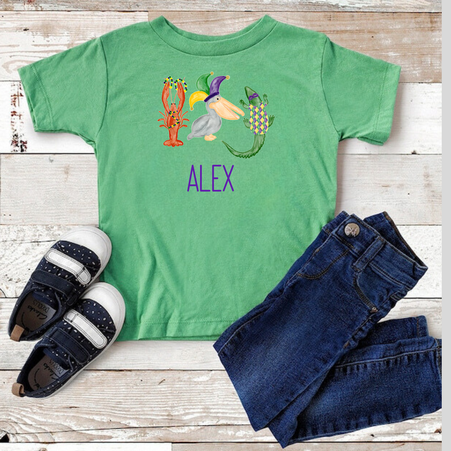 Personalized Mardi Gras Shirt for Kids