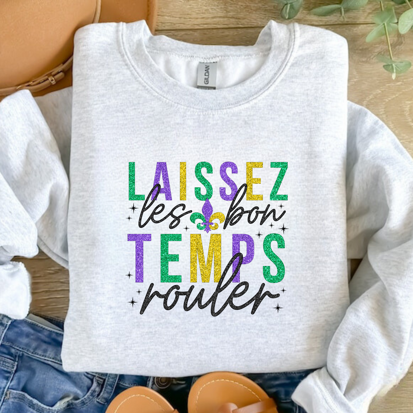 Laissez Les Bons Temps Rouler Mardi Gras Sweatshirt