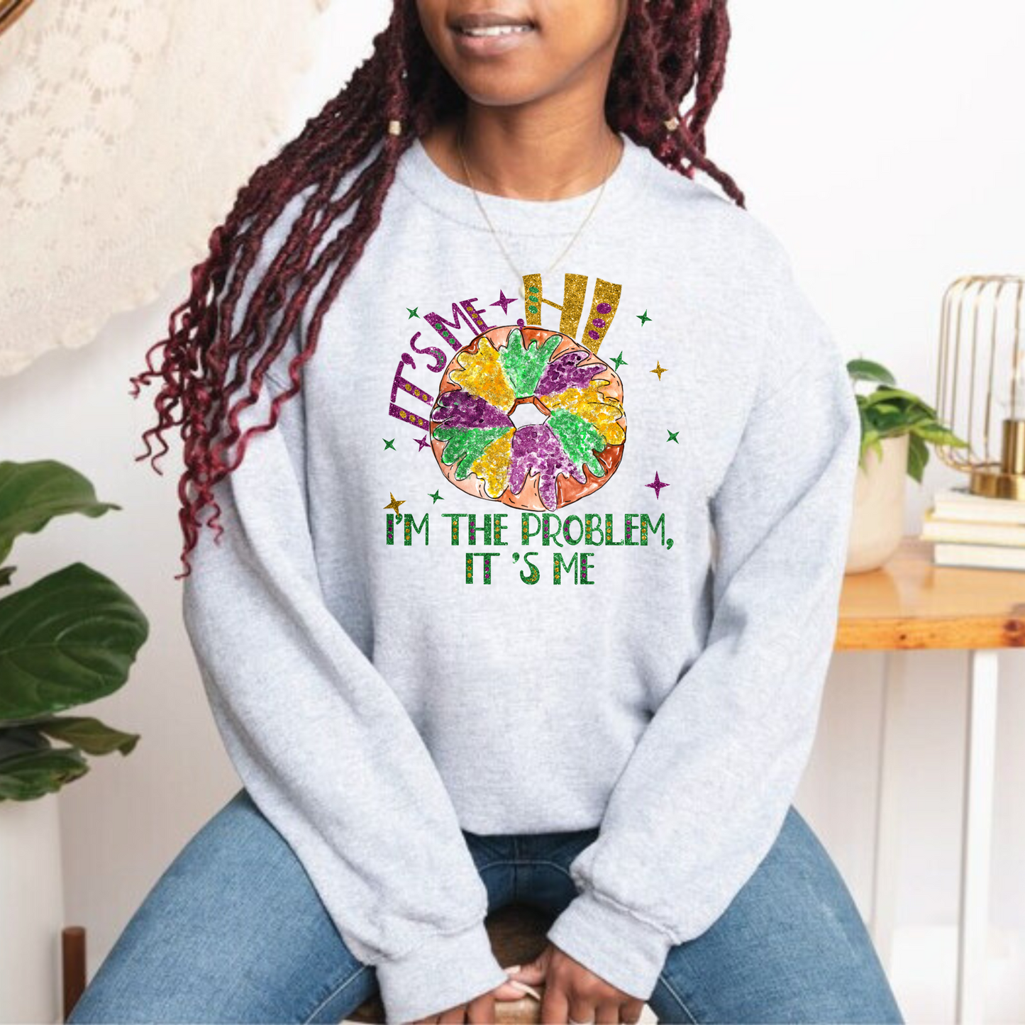 King Cake Mardi Gras Sweatshirt