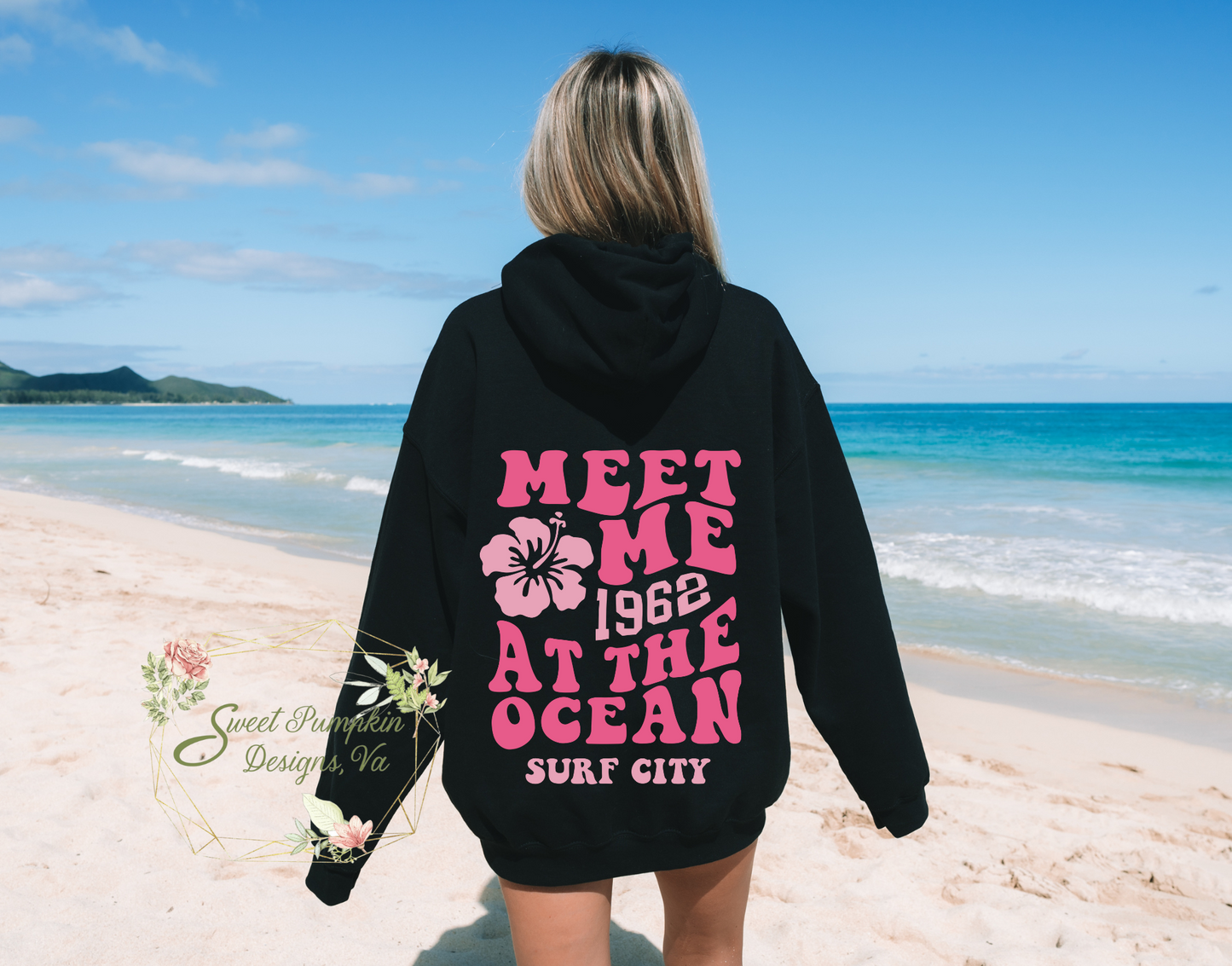 Meet Me at the Ocean Hoodie - Perfect for Your Granola Girl Aesthetic Summer Outfits - Oversized Hoodie