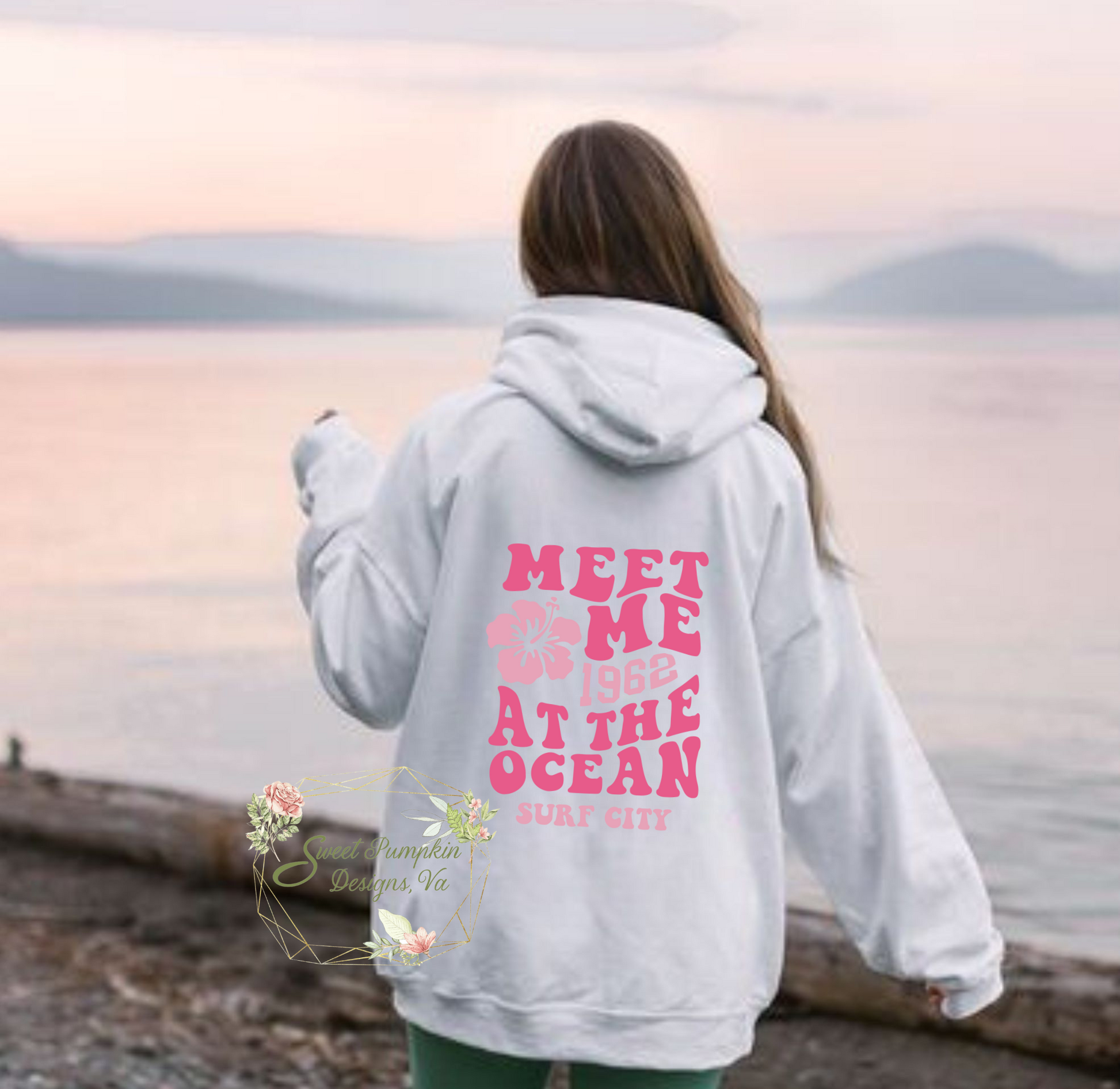 Meet Me at the Ocean Hoodie - Perfect for Your Granola Girl Aesthetic Summer Outfits - Oversized Hoodie