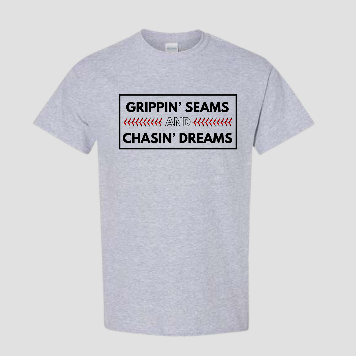 Gripping Seams & Chasing Dreams | Baseball Shirt for Boys and Men