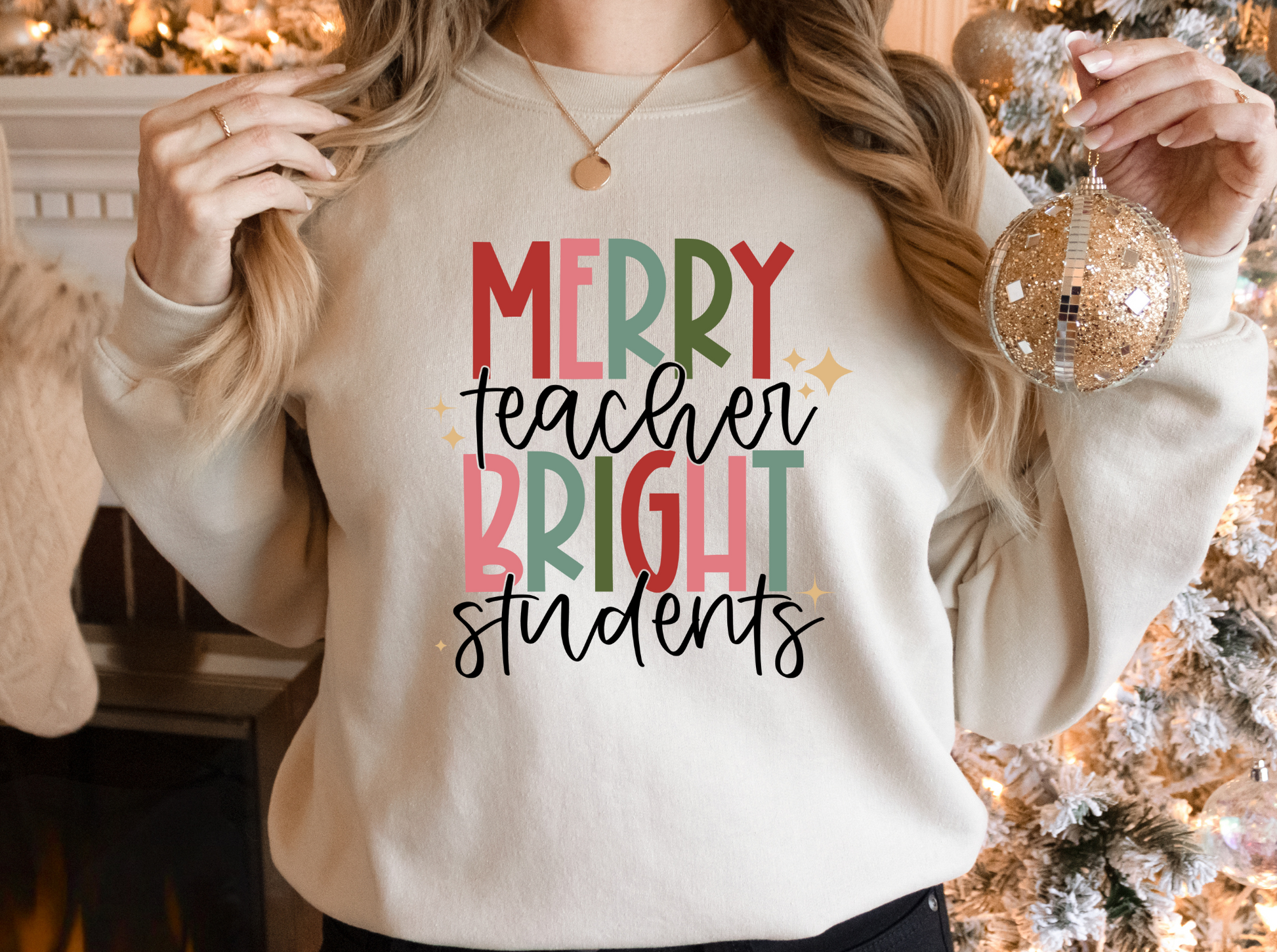 Elevate your holiday style with our 'Merry Teacher Bright Students' Retro Christmas Sweatshirt, the perfect blend of retro charm and festive spirit. This cute and trendy Christmas sweater is tailor-made for teachers who want to celebrate the season in style. Embrace the unique retro Christmas aesthetic while staying cozy and chic. Shop now and add this delightful Teacher Christmas sweatshirt to your collection of Christmas teacher shirts. Get ready to showcase your holiday cheer with a touch of retro flair!