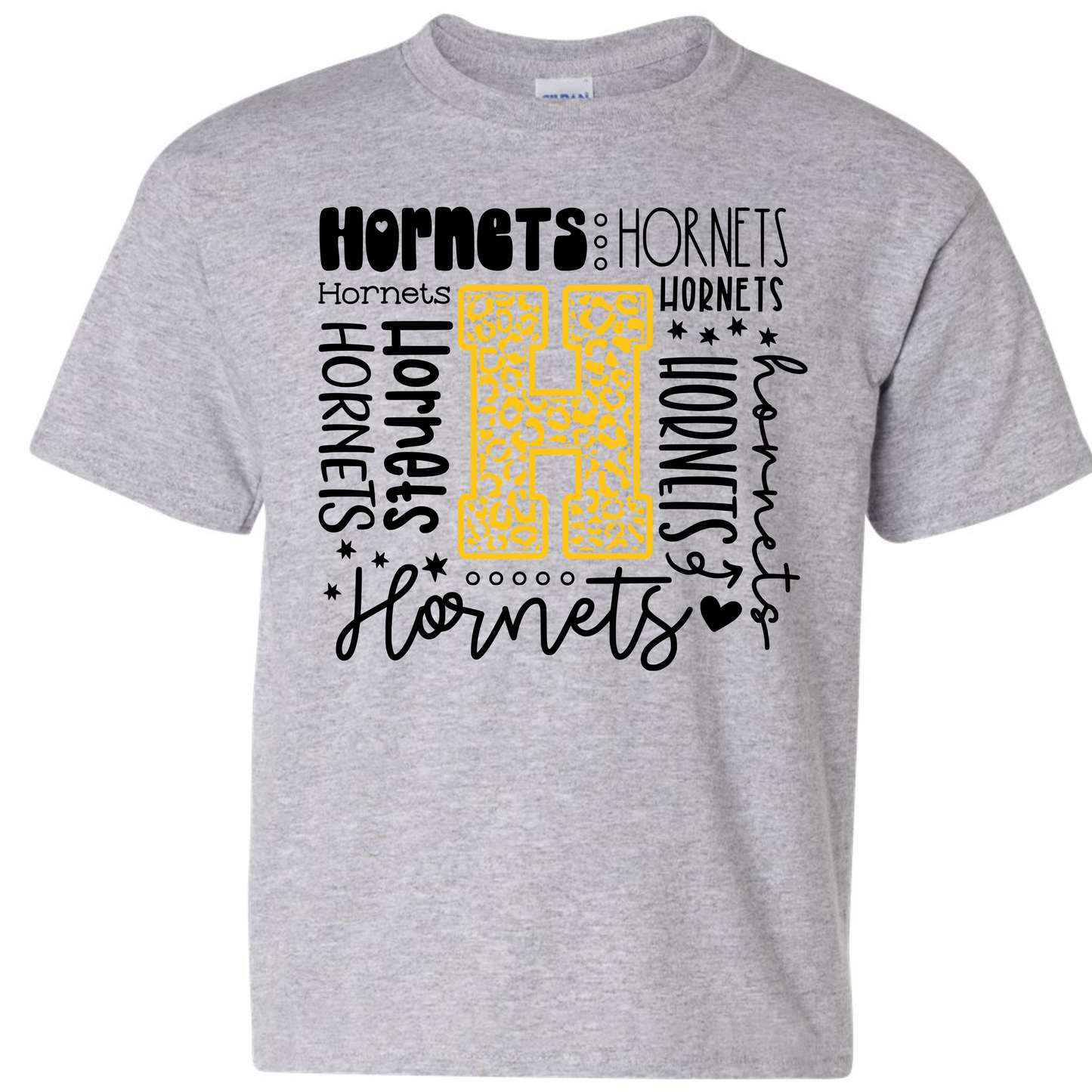 Hening Hornets Typography Shirt