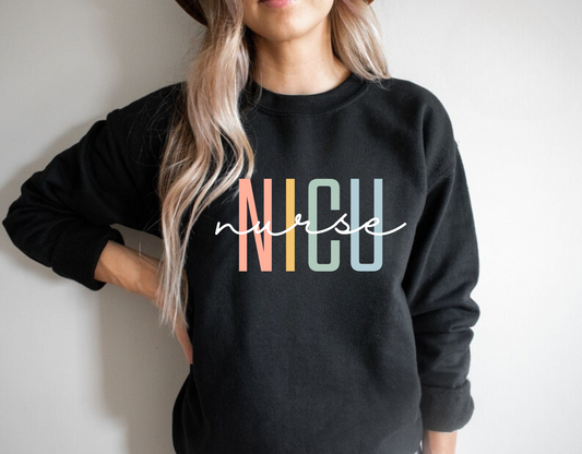 Cute NICU nurse crewneck sweatshirt.