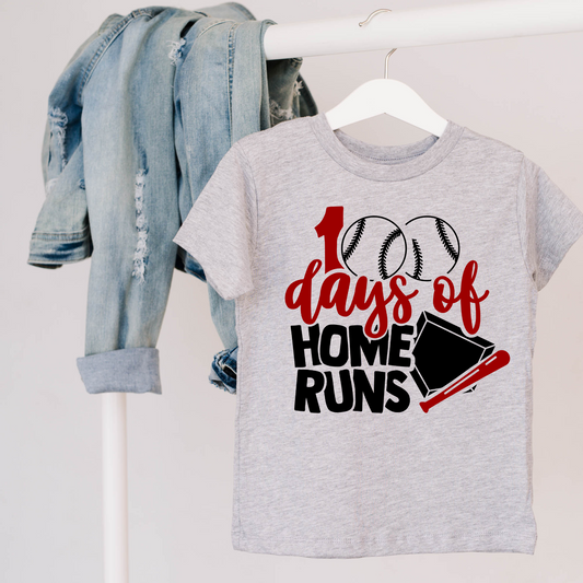 100 days of school baseball shirt