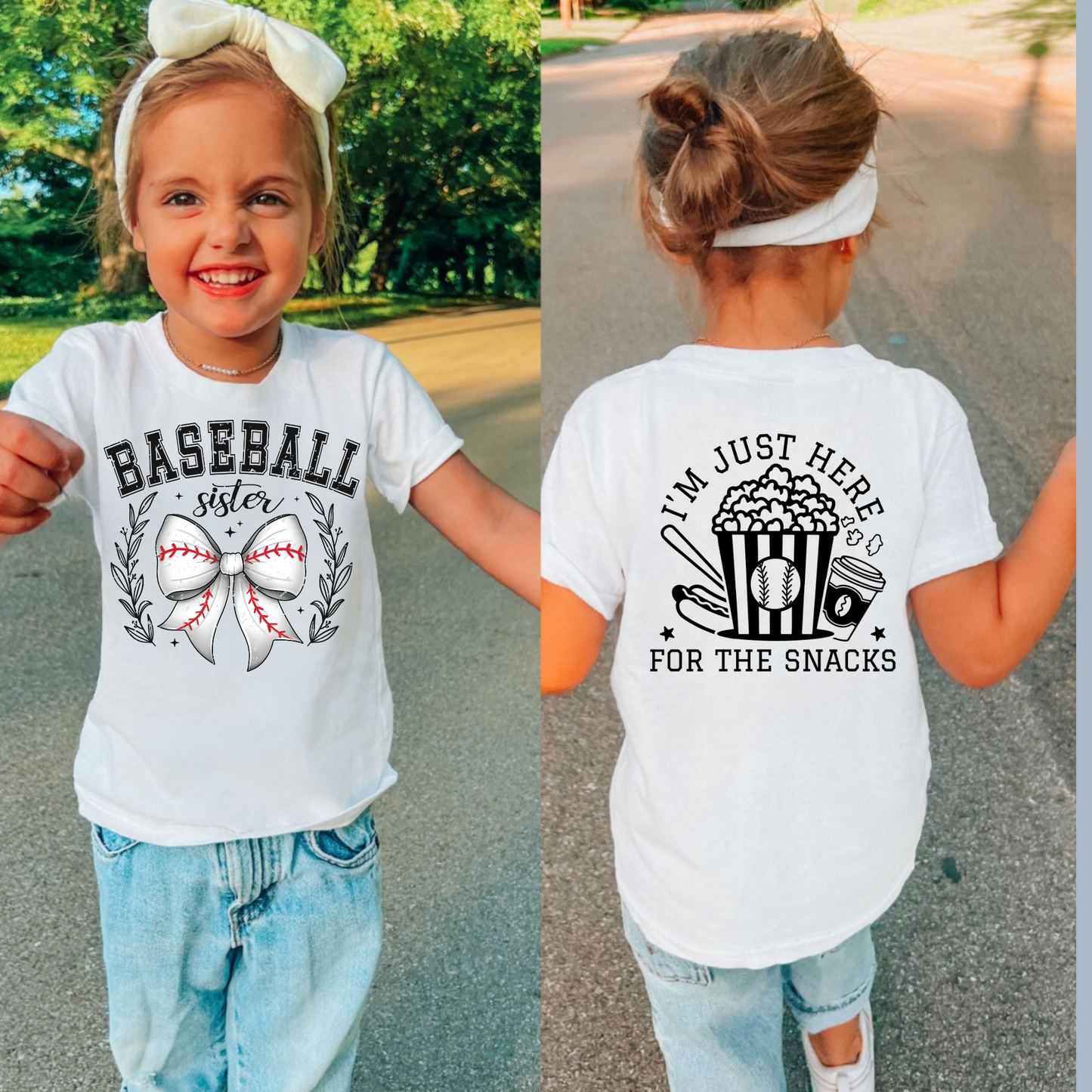 Baseball Sister Shirt for Kids