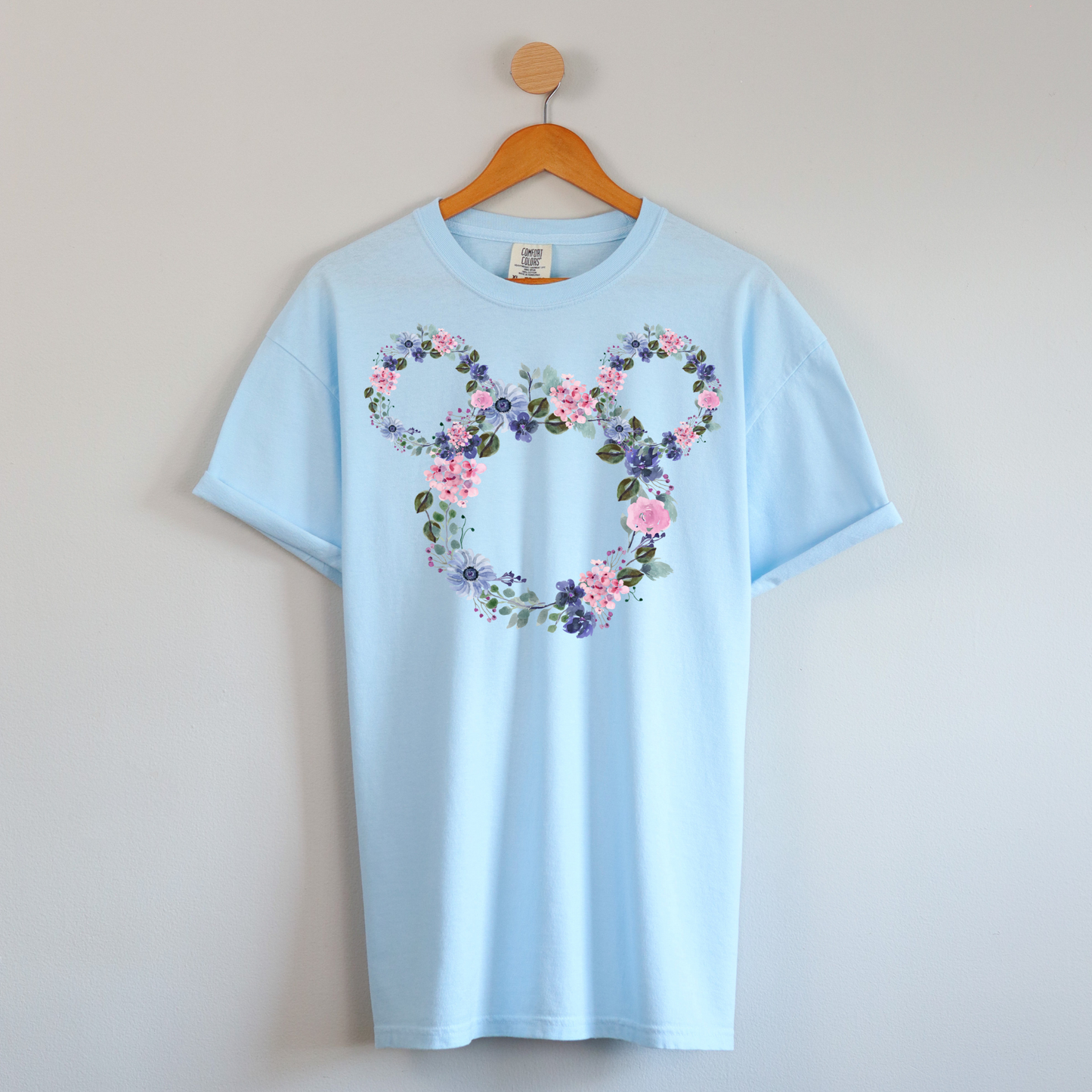 Flower Wreath Mouse Shirt 4