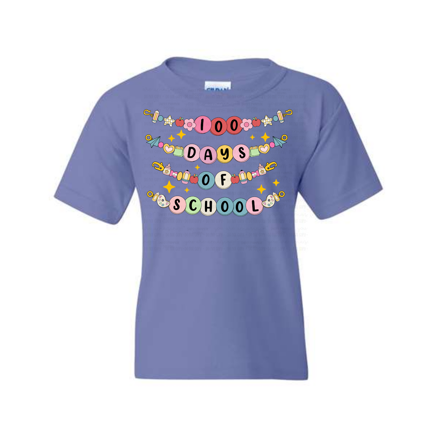 100 Days of School Bracelet Shirt