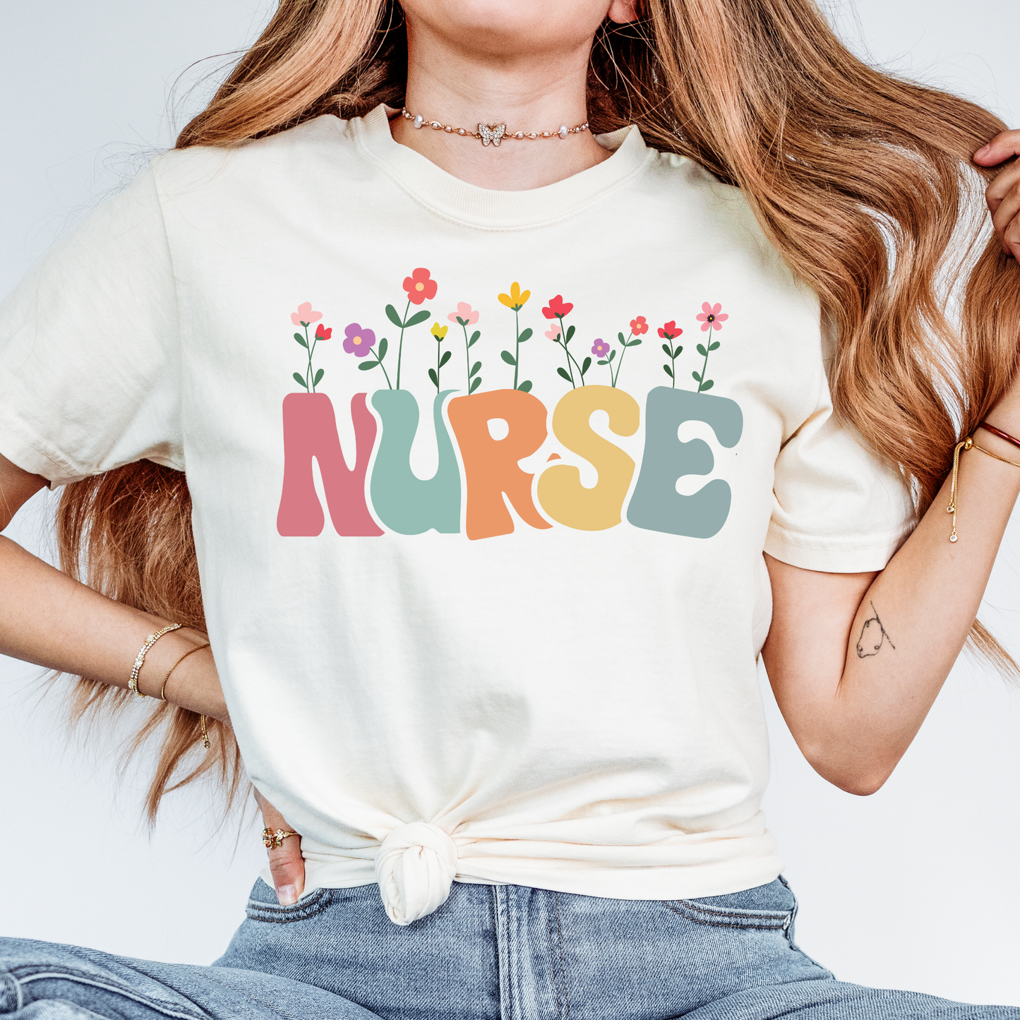 Floral Nurse Shirt