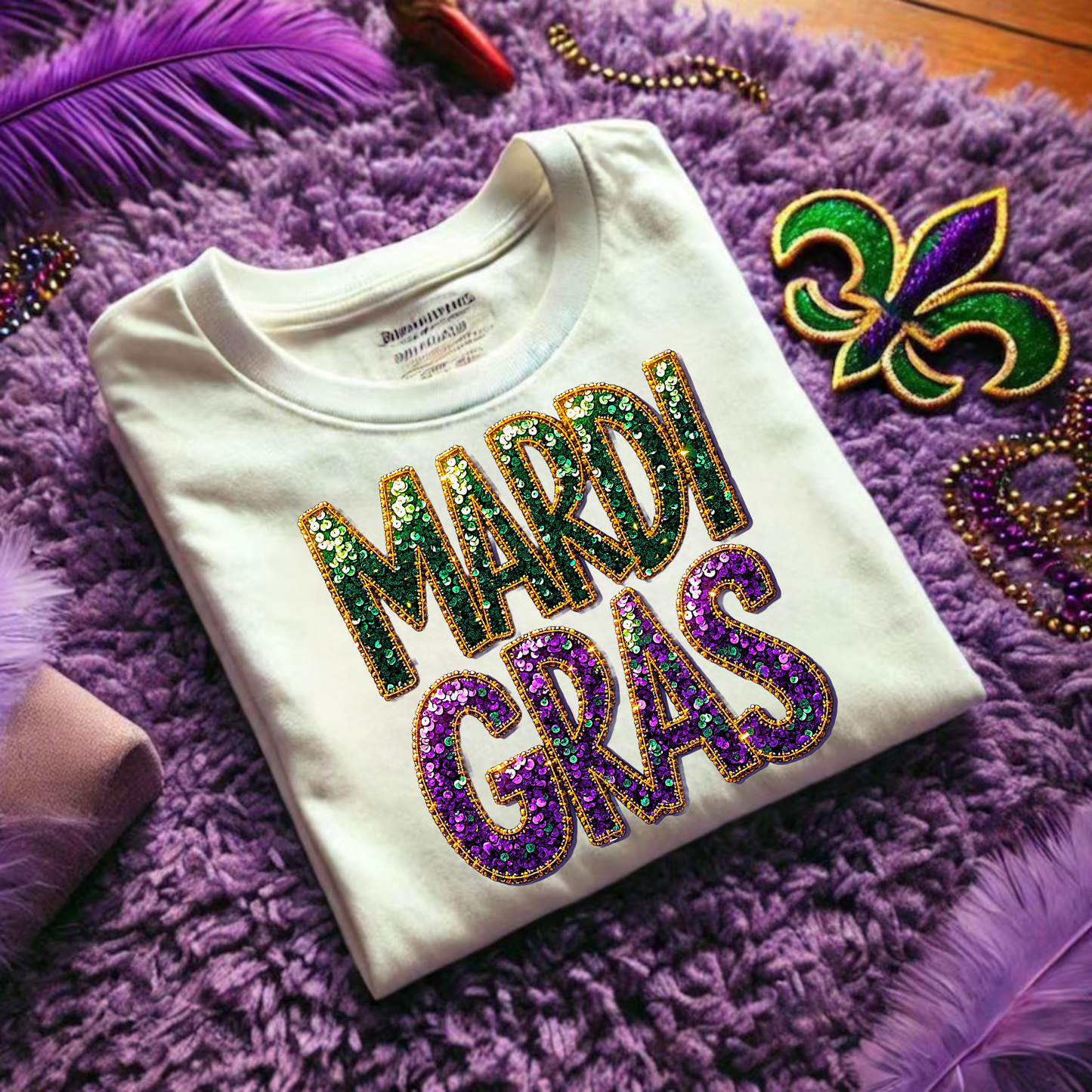 Mardi Gras Sparkle Shirt