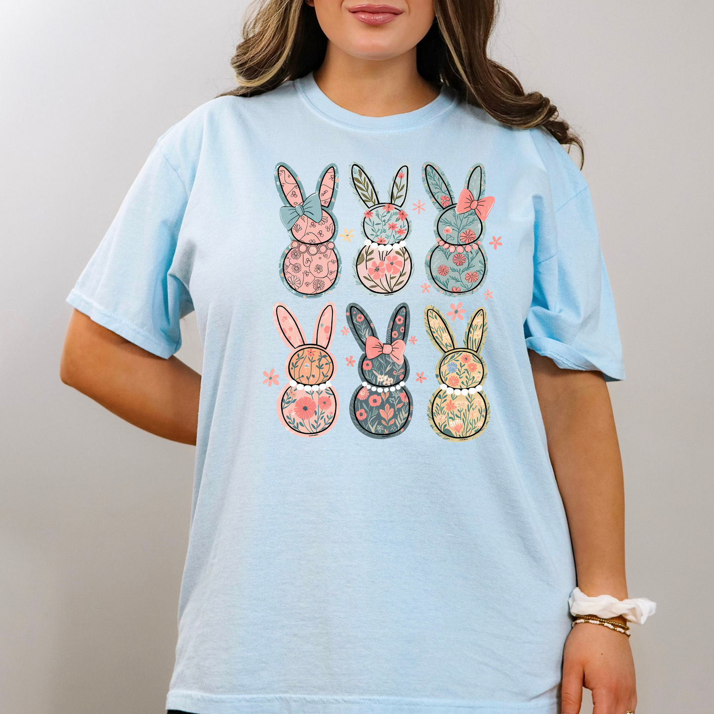 Easter Coquette Bunnies Shirt for Women