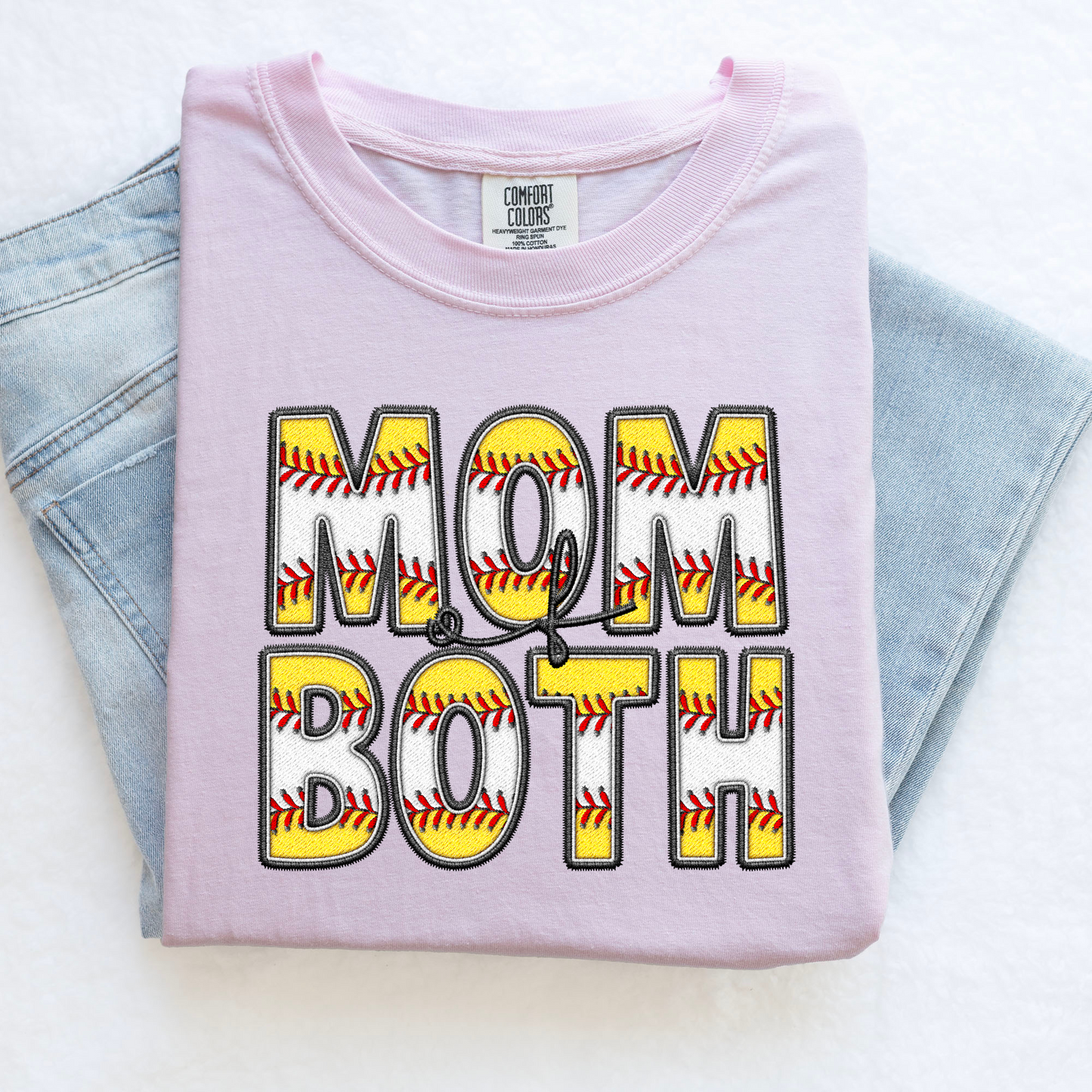 Mom of Both | Baseball & Softball Mama Shirt