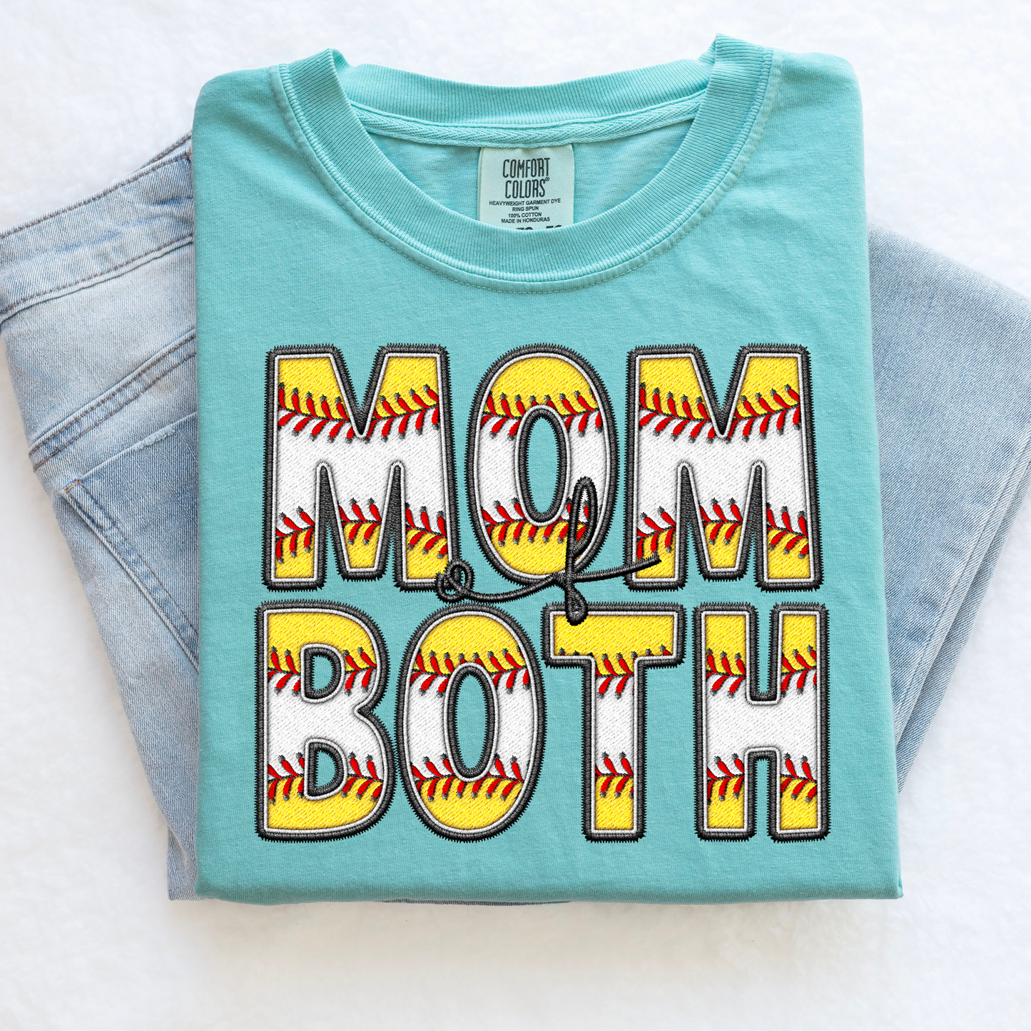 Mom of Both | Baseball & Softball Mama Shirt