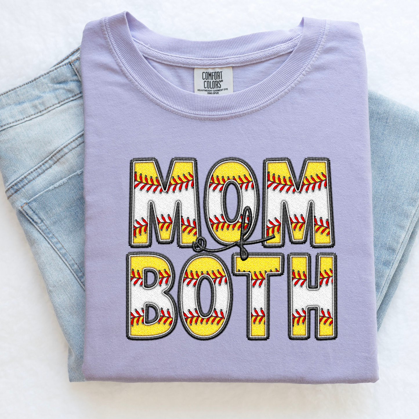 Mom of Both | Baseball & Softball Mama Shirt