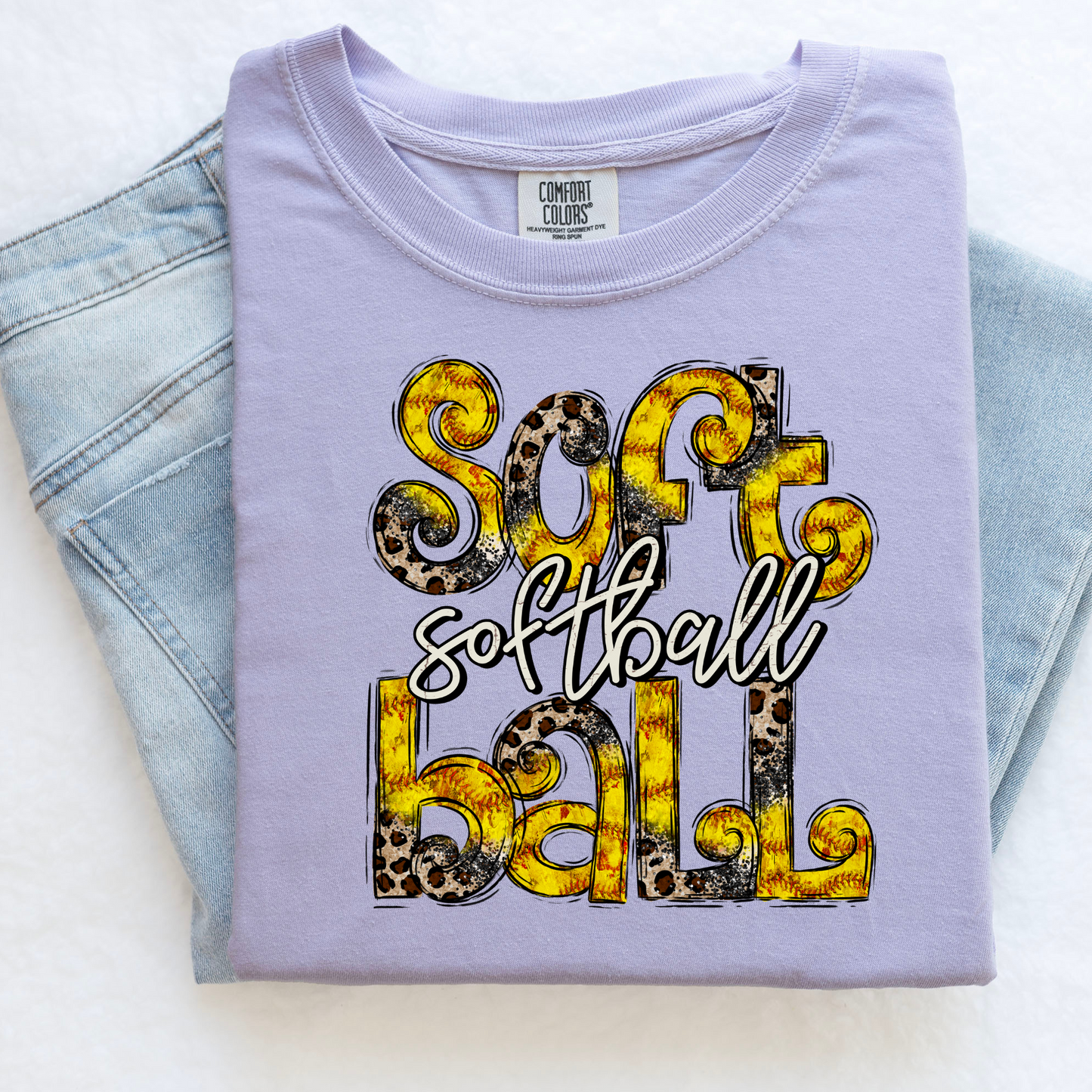 Softball Leopard Print Game Day Shirt