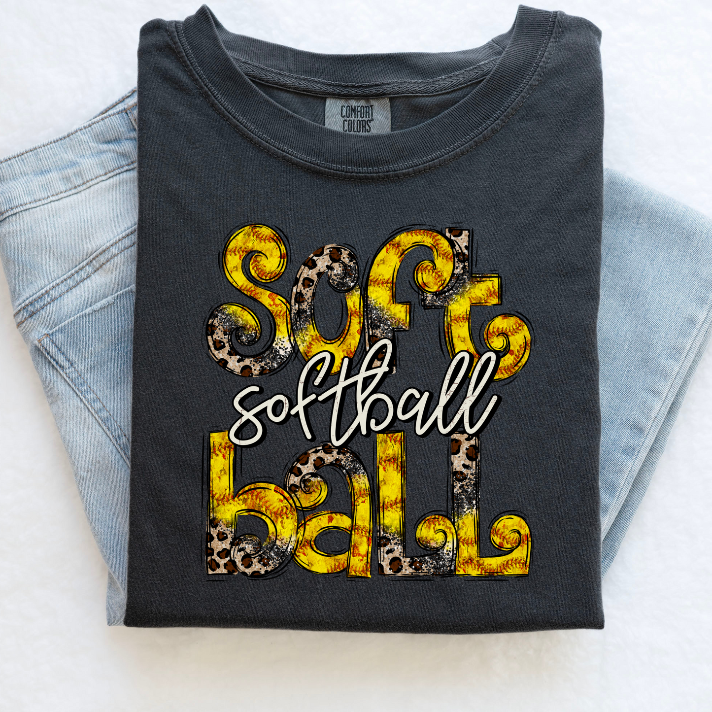 Softball Leopard Print Game Day Shirt