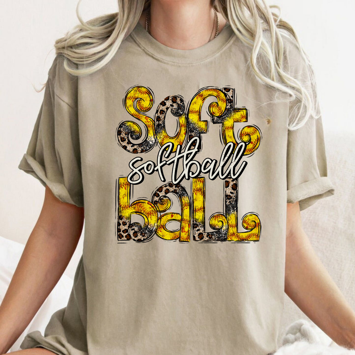 Softball Leopard Print Game Day Shirt