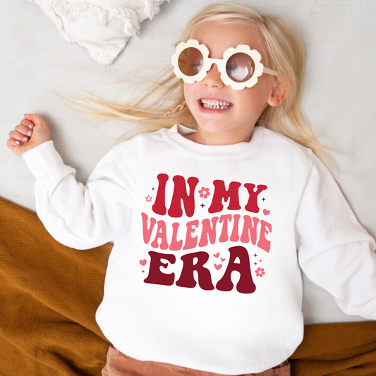 In My Valentine Era Sweatshirt | Valentine's Day Sweatshirt for Girls