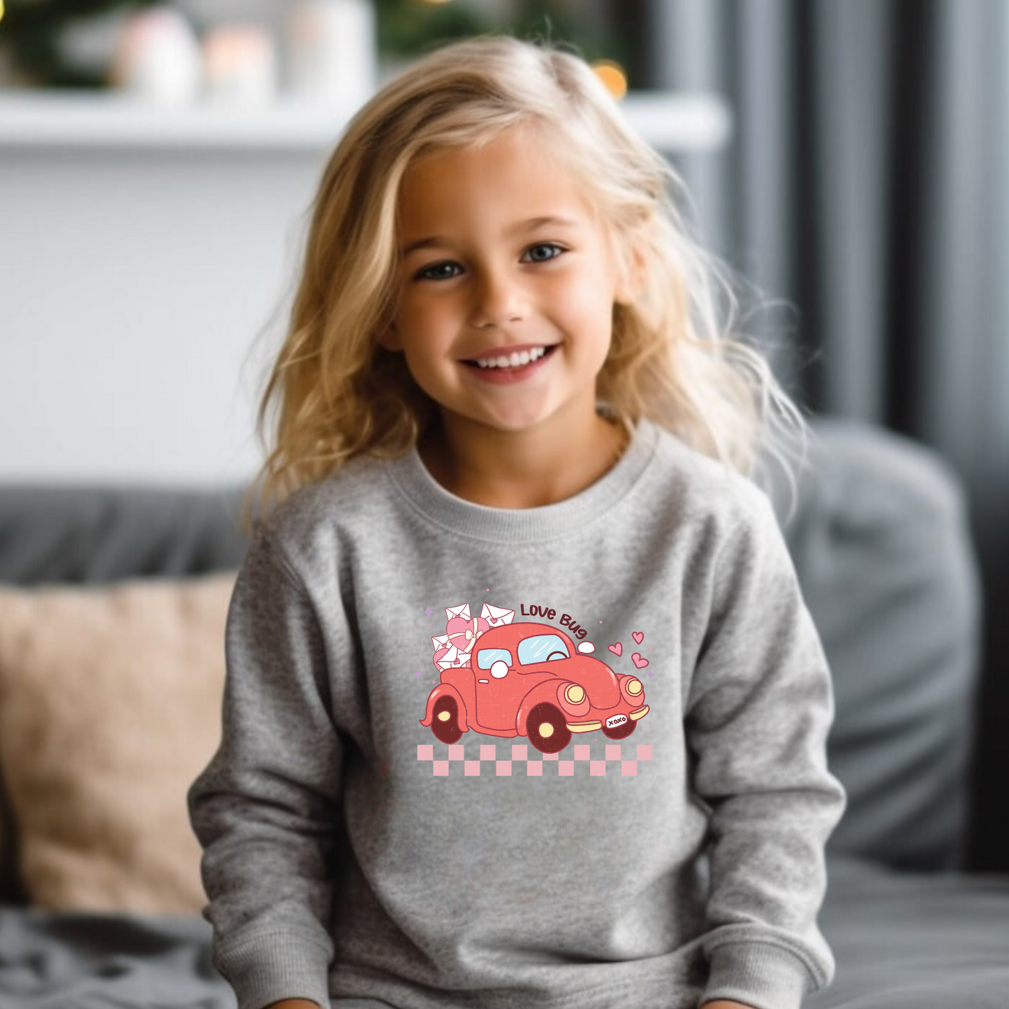 Love Bug Valentine's Day Shirt for Girls