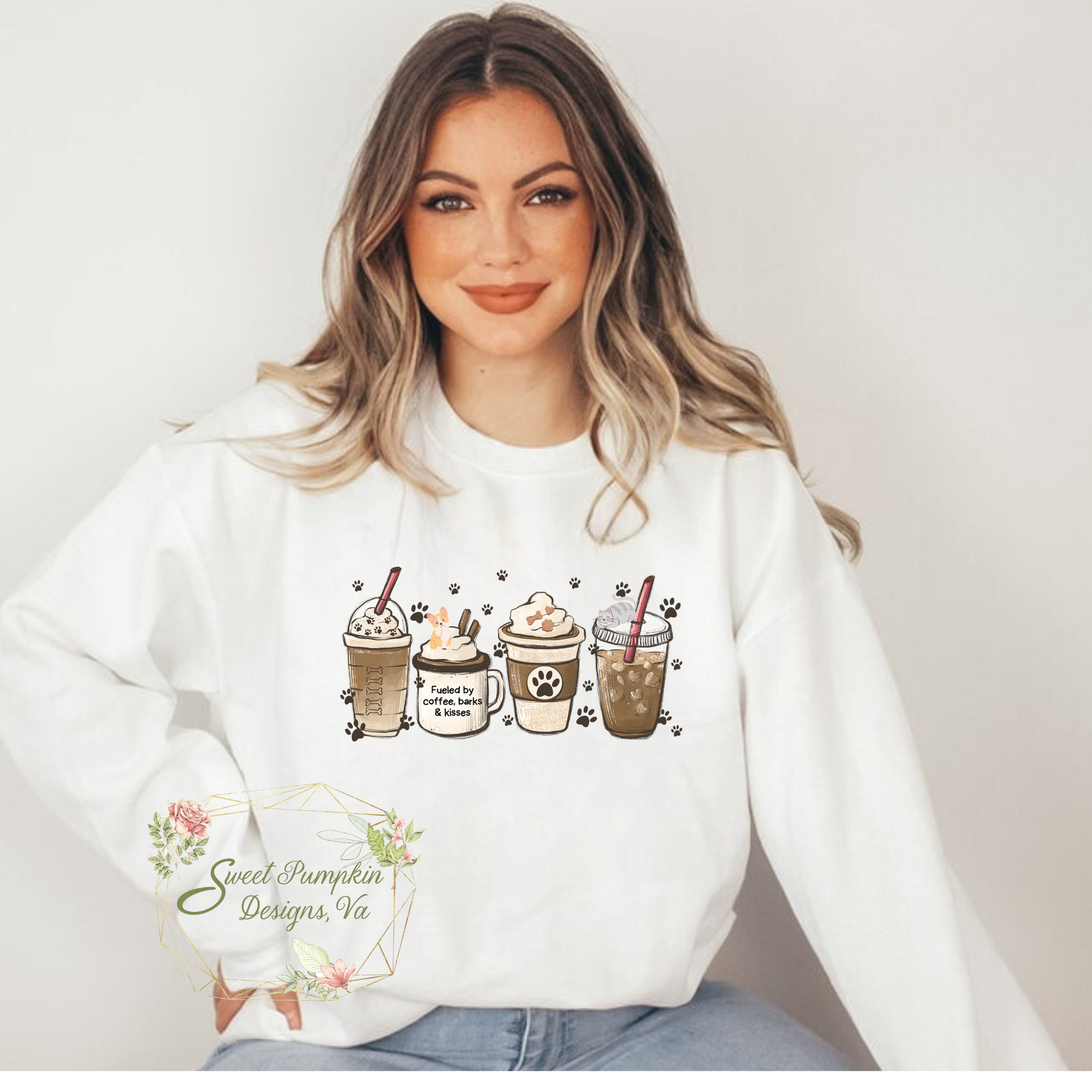 Vet Coffee Crewneck Sweatshirt for Women