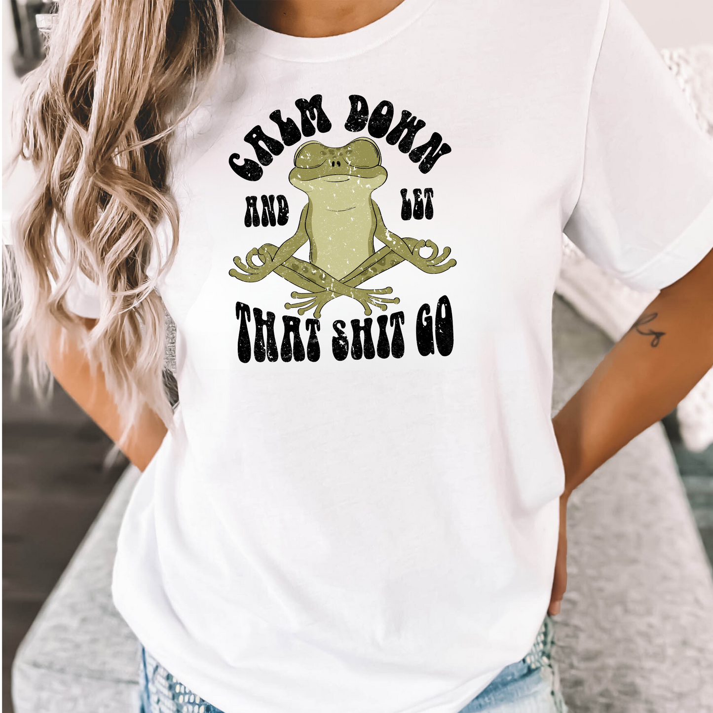 Calm Down Frog Shirt